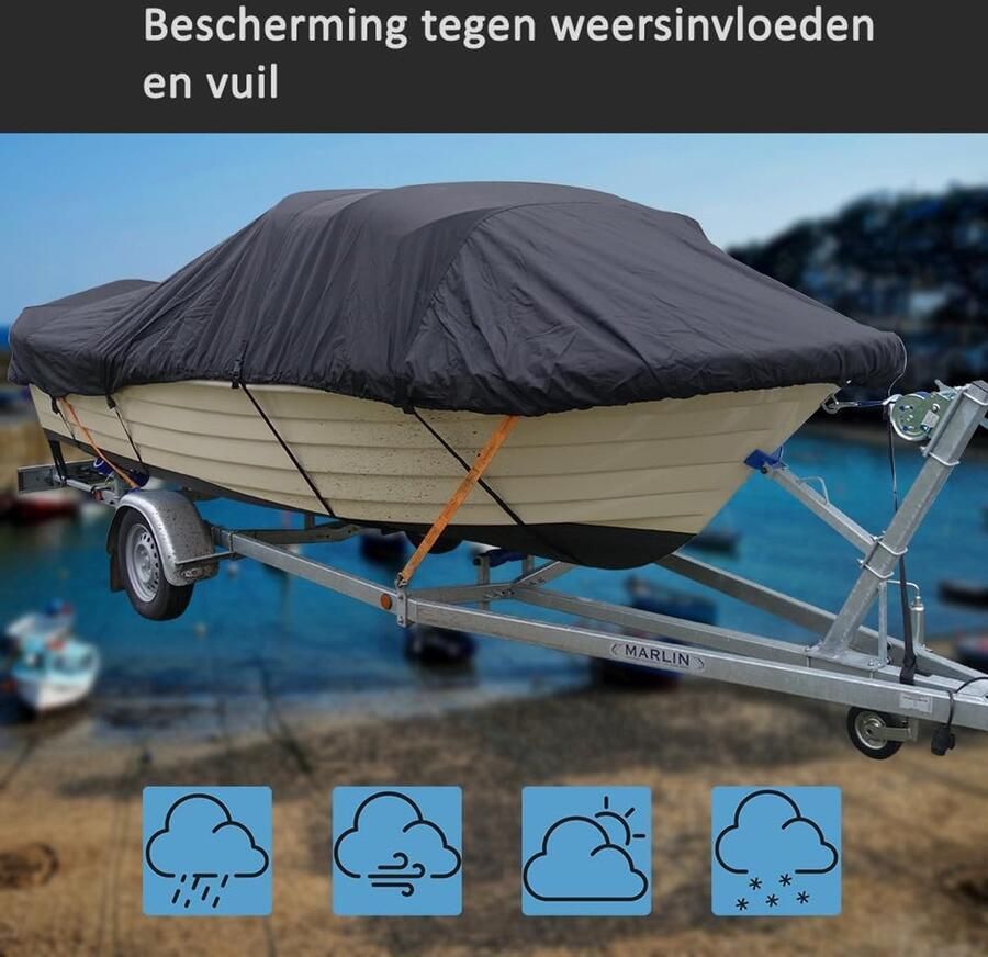 Boothoes Bootzeil Afdekzeil Boot Zwart