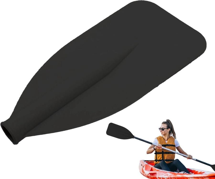 Bootpeddels Kano Aluminium Roeirie Watersport Varen Verbeterde Waterefficiëntie 38.8x Zwart