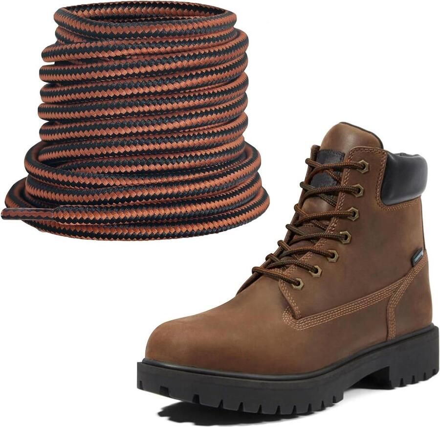 Boots laces for Timberland Hiking Heavy Duty Round Replace t for Work Boots Durable Outdoor Braided Lace Up