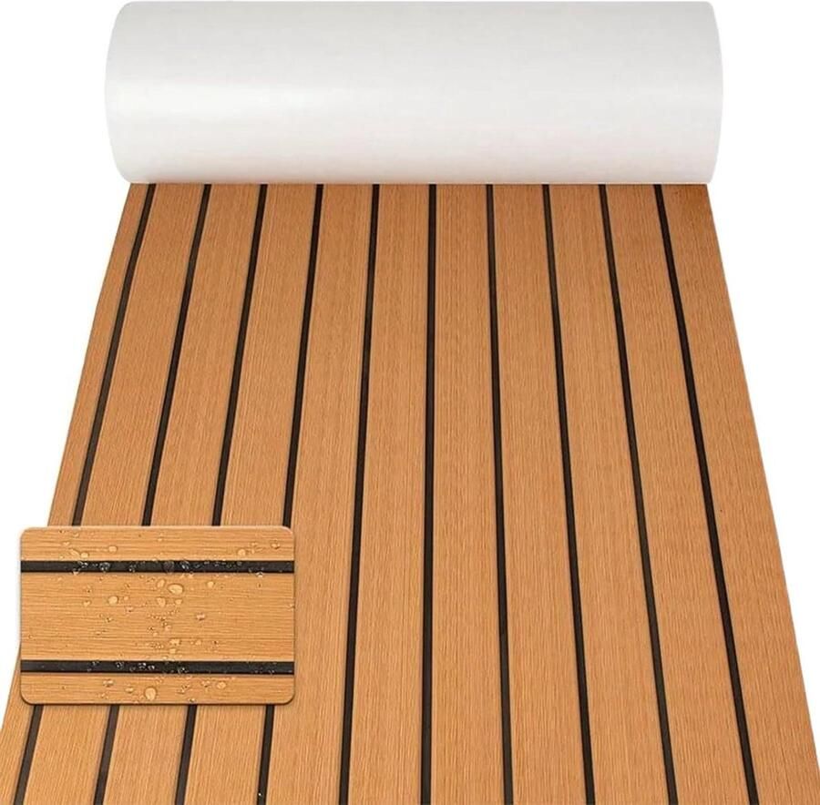 Bootschuim Terrasplanken Vloerplaat Boot Verbeteren Tractie 3D Antislip Textuur 240x Lichtbruin
