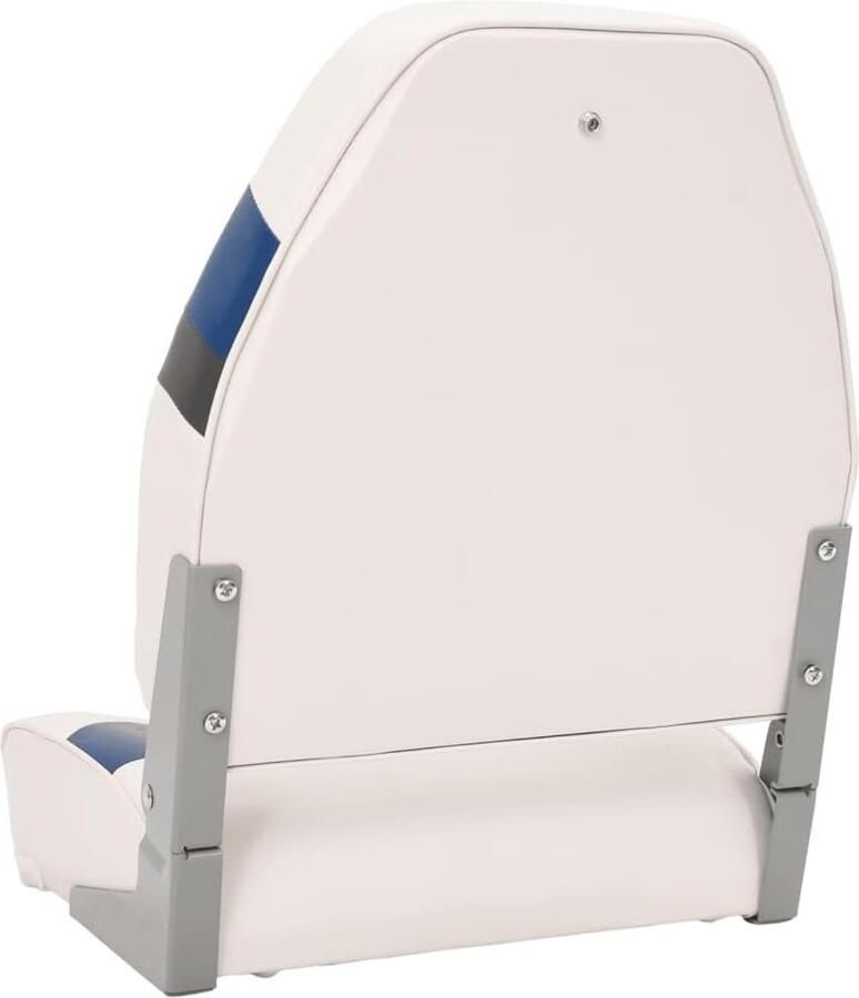 Bootstoel inklapbaar hoge rugleuning 44x38x wit blauw