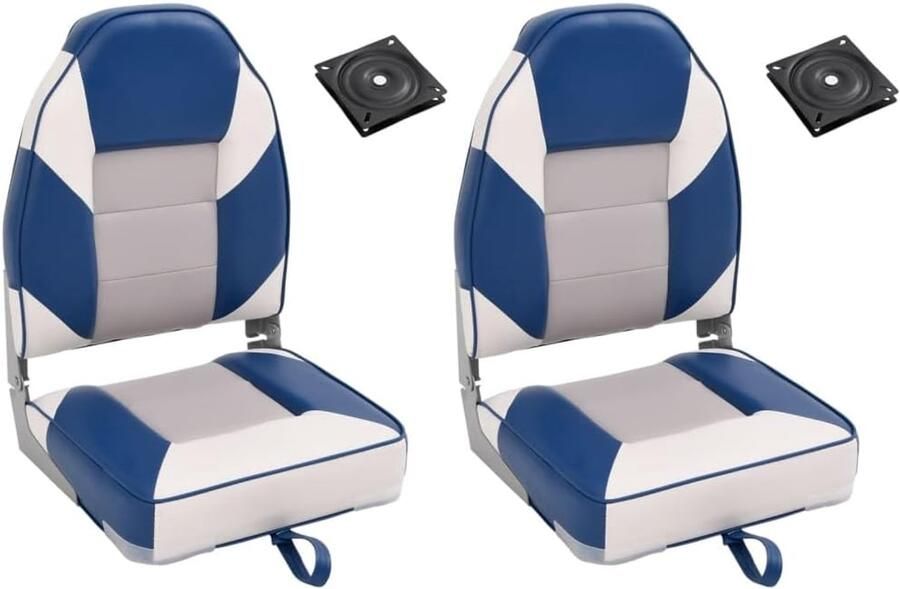 Bootstoelen inklapbaar met draaischarnier en aluminium