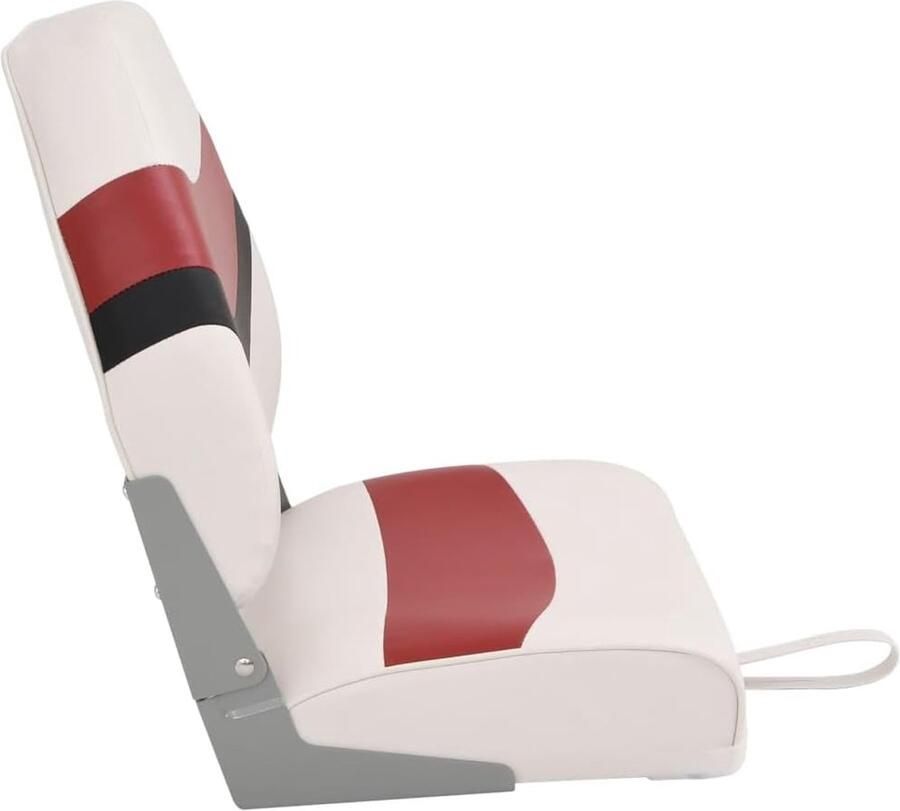 Bootstoelen inklapbaar met rugleuning 44 x 38 x rood zwart