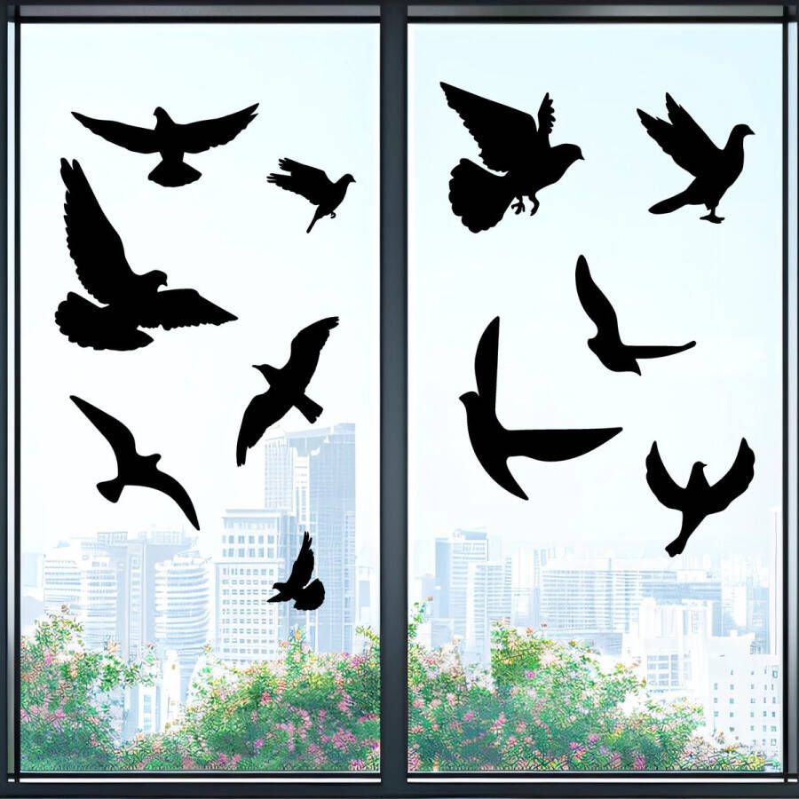 BOXOB 22st Antibotsingsstickers met Vogelraamstickers Antibotsingsstickers voor Vogels op het Raam Alarmerende Vogelluikstickers voor Feestdecoratie en Veiligheidsaccessoires