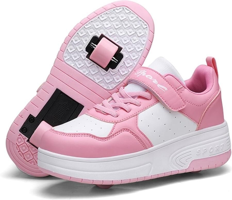 en Outdoor Schoenen met Uittrekbare Wielen 2-in-1 Roller Skates en Gym Schoenen voor Actieve Kinderen