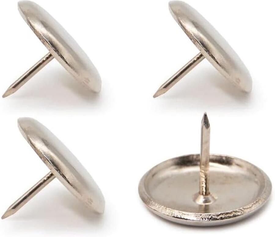 Brand Meubelglijders metaal 4 stuks Ø 30 mm rond tapijtglijders voor stoelen stoelglijders voor tapijt en tapijt metalen glijders met spijker Made in Germany