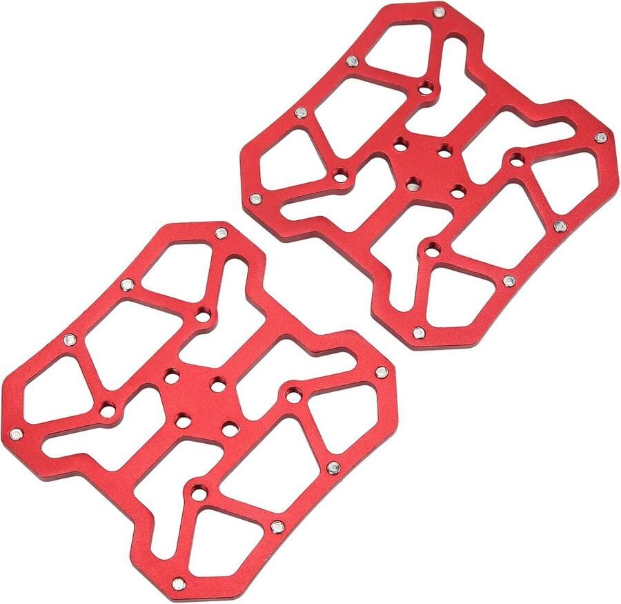 Brede aluminium pedaalplaat voor mountainbike en racefiets Anti-slip Compatibel met SPD en KEO Eenvoudig te monteren