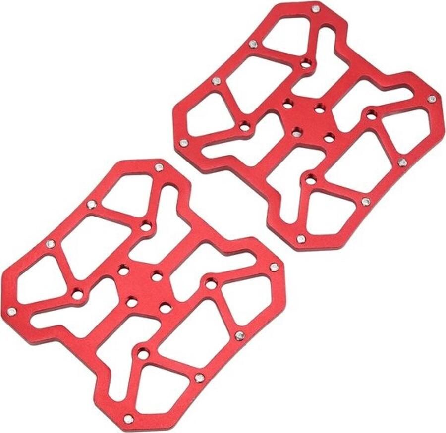 Brede aluminium pedaalplaat voor mountainbike en racefiets Anti-slip Compatibel met SPD en KEO Eenvoudig te monteren