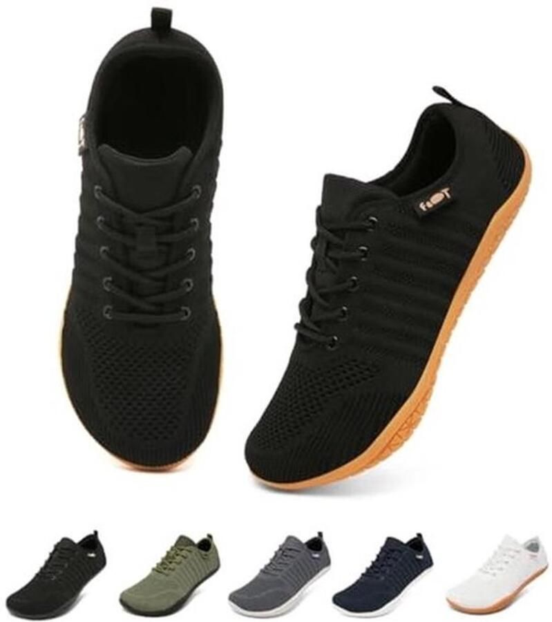 Brede Barefoot Schoenen voor en Comfortabele Sneaker voor Fitness en Wandelen