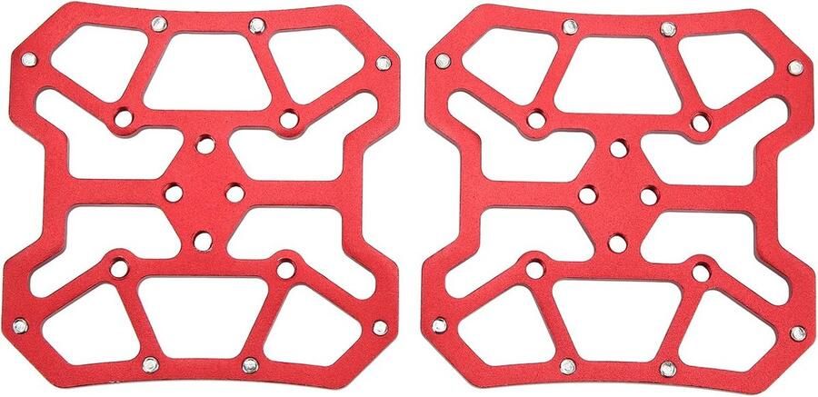 Brede Fiets Pedalen Platform Adapters Antislip voor SPD en KEO Schoenplaten Aluminium Naar Platte Pedalen