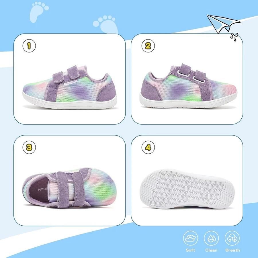Brede Kinderschoenen Barefoot voor en Minimalistische Wandelschoenen en Outdoorschoenen
