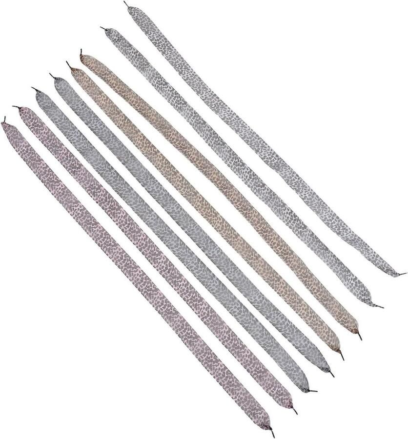 Brede Platte Schoenveters Lint Veters Casual Comfort Trendy Luipaardprint Lengte Meerkleurig