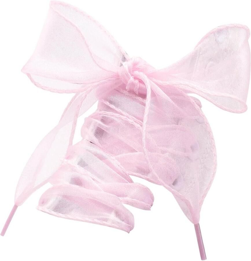 Brede Platte Sneeuwgaren Schoenveters met Oprolrand Lengtes