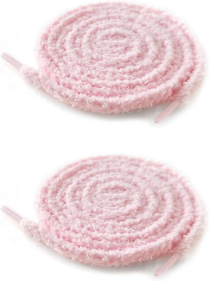 Brede Pluizige Schoenveters voor Sneakers en Casual Schoenen