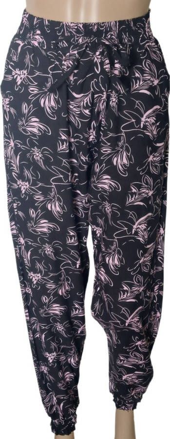 Broek Zomerbroek Yoga broek Strandbroek Palazzo Elastische Band Dames Comfort Kleur Zwart Roze