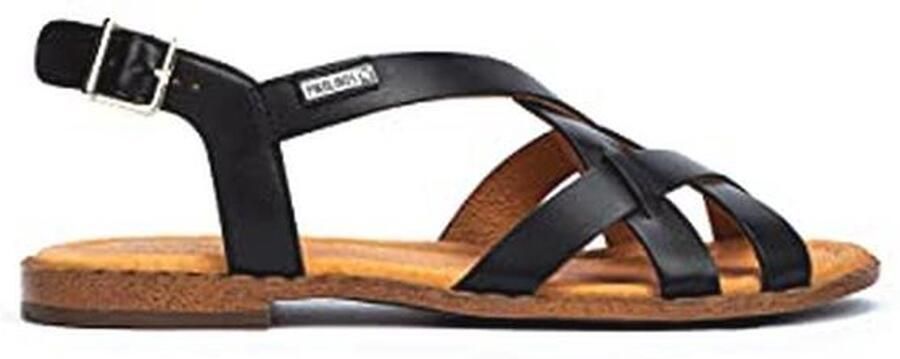 Bruine en gouden leren sandalen voor dames