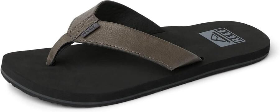 Bruine Heren Teenslippers met Leder en Flesopener