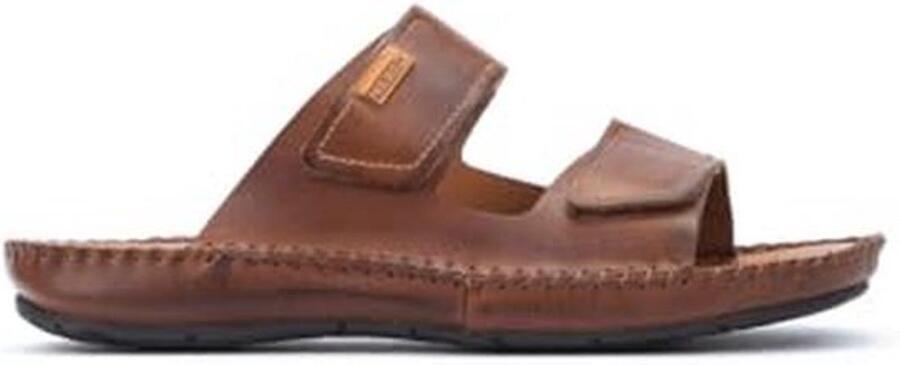 Bruine Leren Sandalen met Verstelbare Bandjes