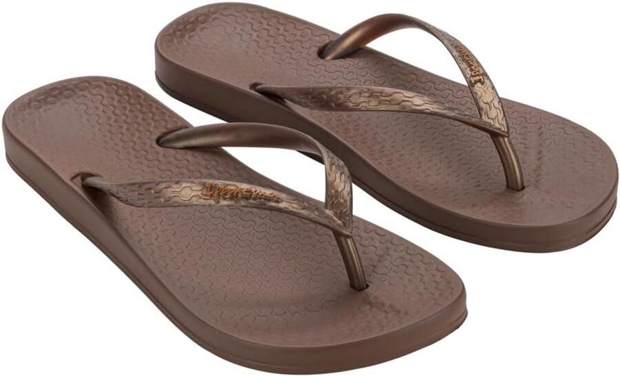 Bruine Teenslippers Dames met Anatomisch Voetbed