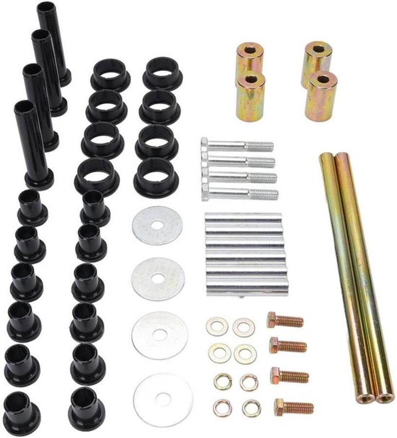 Busset Achterzijde Vervangingsset voor ATV A-arm Bussen Schachten 60 Stuks Roestvrij Staal A-arm Bushings