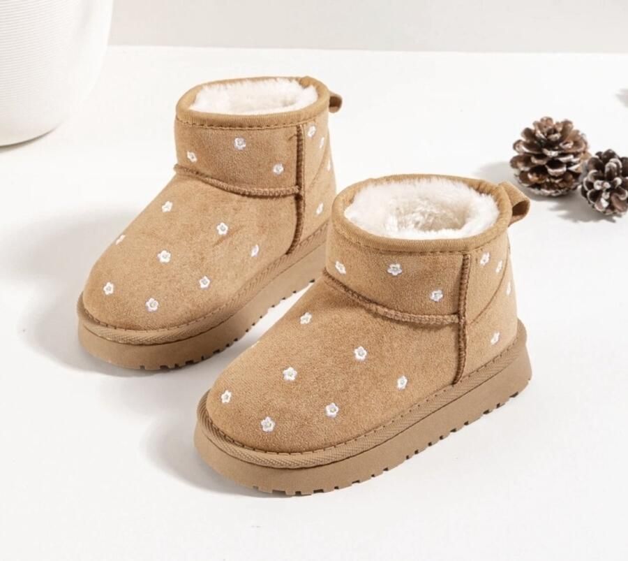 Camel meiden winterboots met bloemetjes