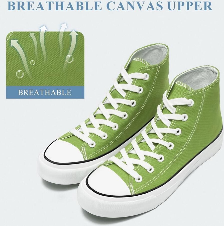 Canva Schoenen Hoge Sneakers en Casual Veterschoenen