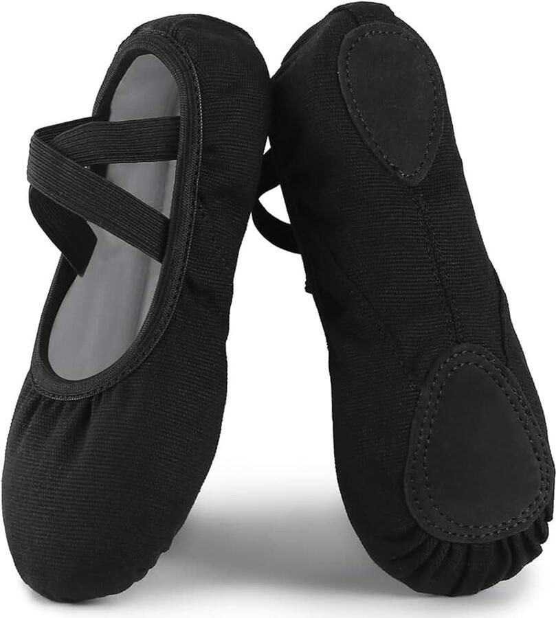 Canvas Balletschoenen Dames Meisje Dansschoenen Gymnastiek 22-43 EU Gedeelde Leren Zool Kinderen Volwassenen Ballet Schoenen
