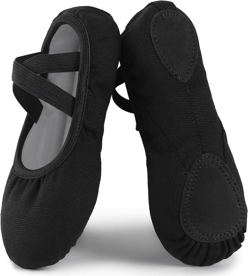 Canvas Balletschoenen Dames Meisje Dansschoenen Gymnastiek 22-43 EU Gedeelde Leren Zool Kinderen Volwassenen Ballet Schoenen