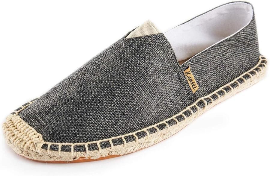 Canvas Espadrilles Instappers Heren Zomerse Dag Ademend Materiaal Effengekleurd
