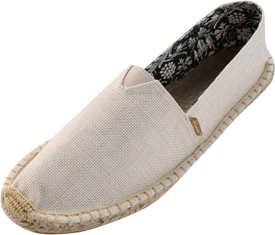 Canvas Slip On Flat Espadrilles voor Heren Comfortabele Handgemaakte Espadrilles
