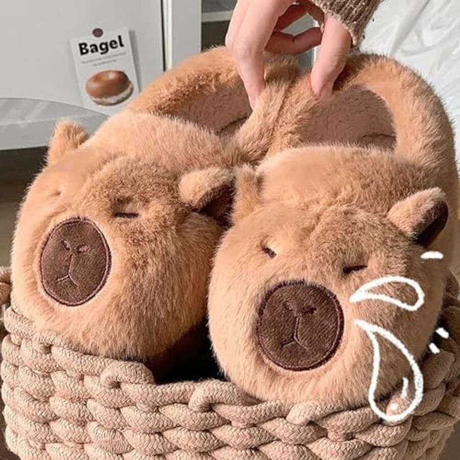 Capybara Slippers Warm en Antislip voor Binnengebruik - Foto 1