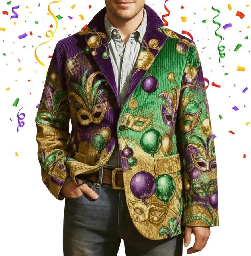 Carnival Velvet corduroy jas ideaal voor formele evenementen en casual zakelijke outfits moderne en elegante pasvorm
