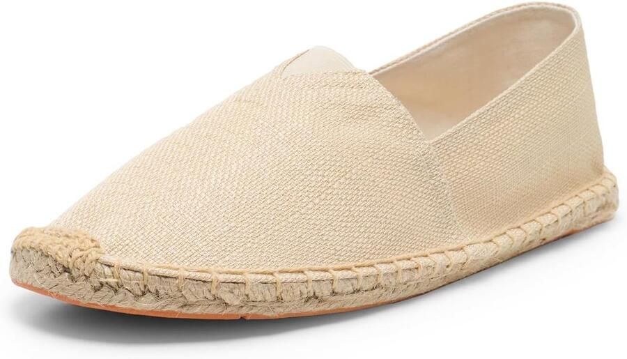 Casual Espadrilles Canvas Flats Zomerse Wandelingen Lichtgewicht Comfort Hakhoogte Gestreept