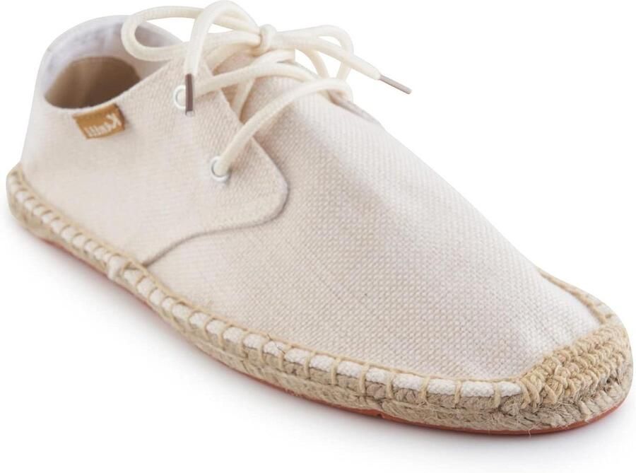 Casual Espadrilles Heren Zomerse Instappers Dagelijks Gebruik Natuurlijke Jute Zool Vetersluiting Effene Kleuren