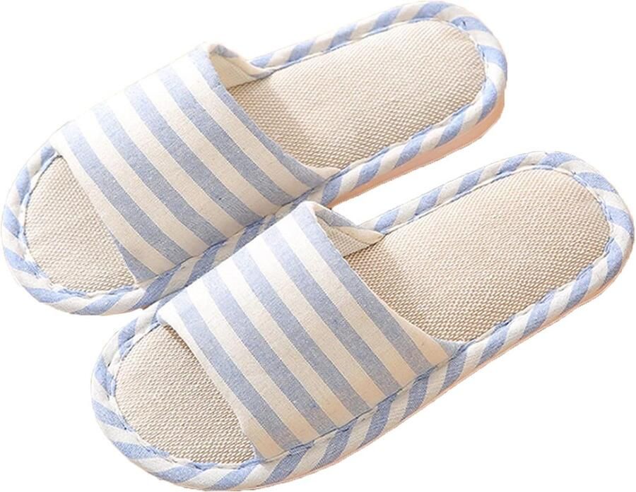 Casual katoenen vlasslipper voor en voor binnengebruik