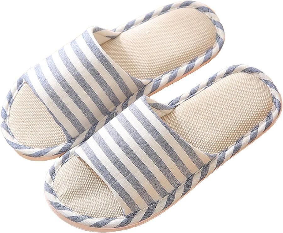 Casual katoenen vlasslipper voor en voor binnengebruik