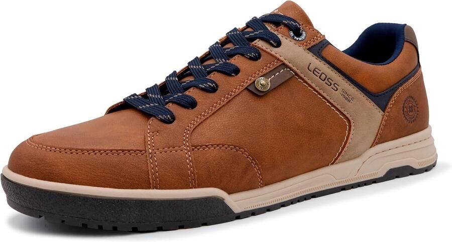 Casual Leren Sneakers Sportieve Herenschoenen Dagelijks Gebruik Tijdloos Klassiek Model