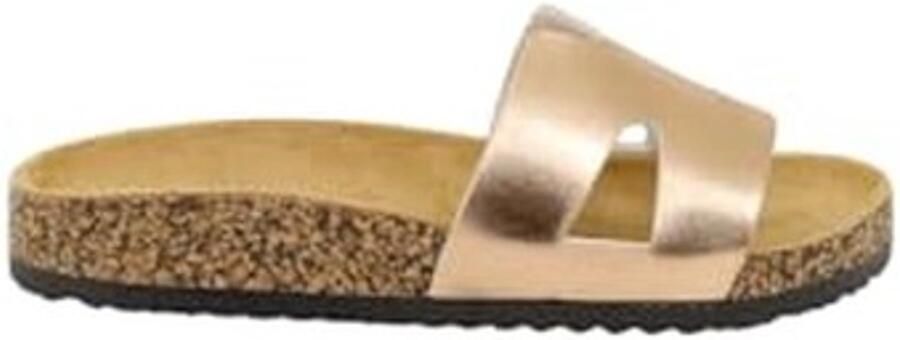 Casual Slippers voor Dames Champagnekleurig Open Teen - Foto 1
