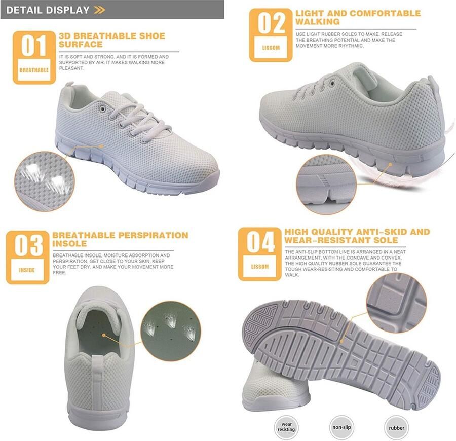 Casual Sneakers voor en Lichte Loopschoenen met Antislipzool