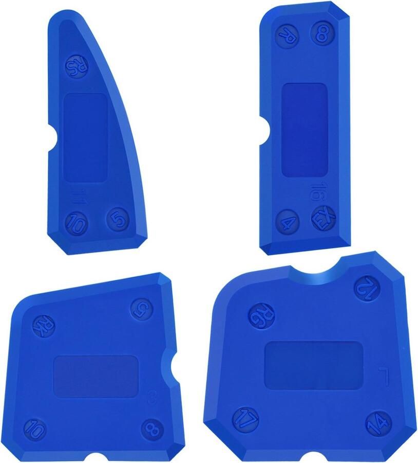 Caulking-gereedschapsset silicone afdichtingsmiddel afdichtingen voor afdichtingsmassa siliconen afdichtingsaansluiting (blauw)