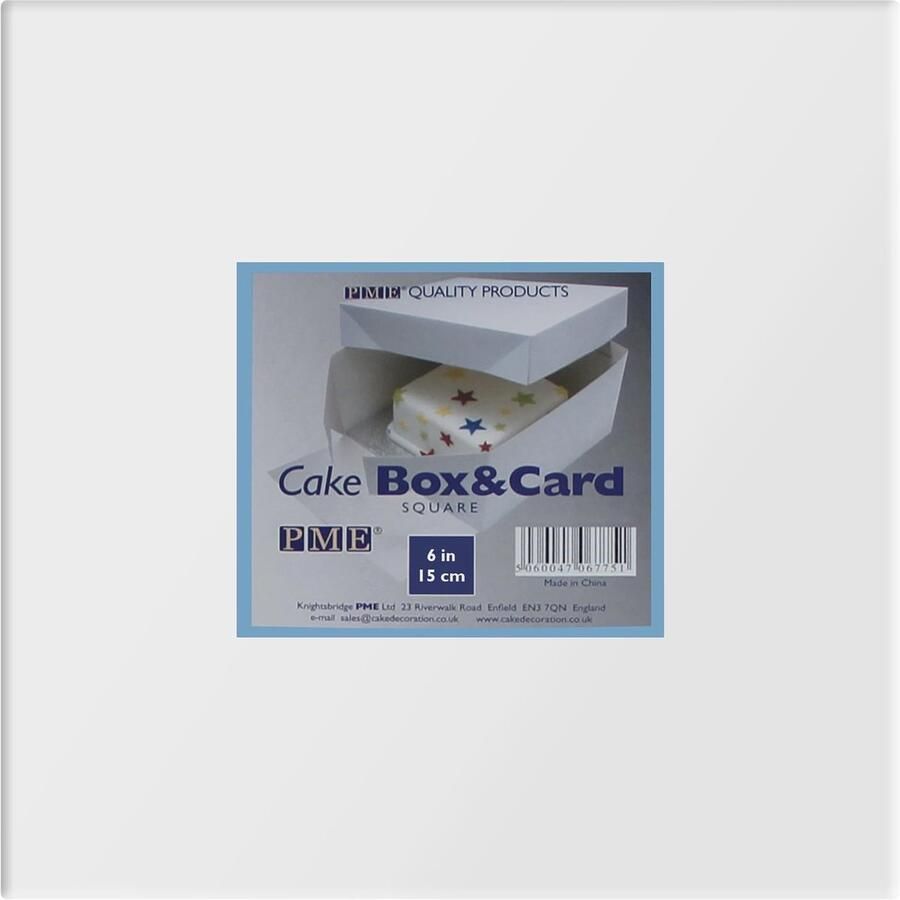 CBO800 Vierkante Cake Box 6 Wit 6