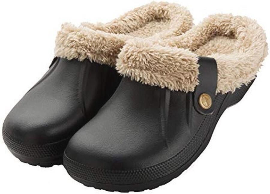 CELANDA Winterclogs Sloffen Warme Comfortabele Pantoffels Waterdichte Tuinschoenen Licht Pluche Slipvaste pantoffels