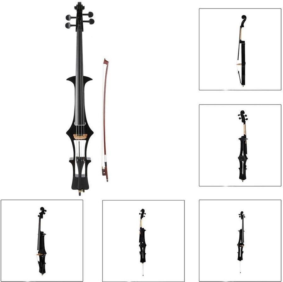 Cello 4 4 esdoorn zwart akoestische cello Professioneel prestatieniveau