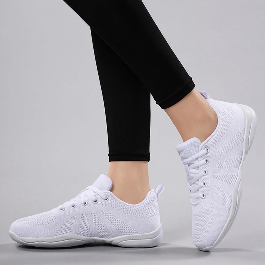 Cheer Schoenen Voor Meisjes Vrouwen Jeugd Atletische Training Tennis Wandelen Competitie Tumbling Dans Schoenen Wit