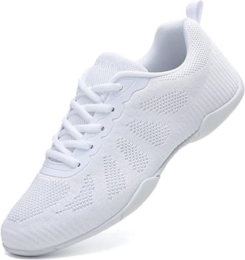Cheerleading Schoenen Dames Meisjes Witte Dans Sneakers voor Gym Jazz Yoga en Aerobic