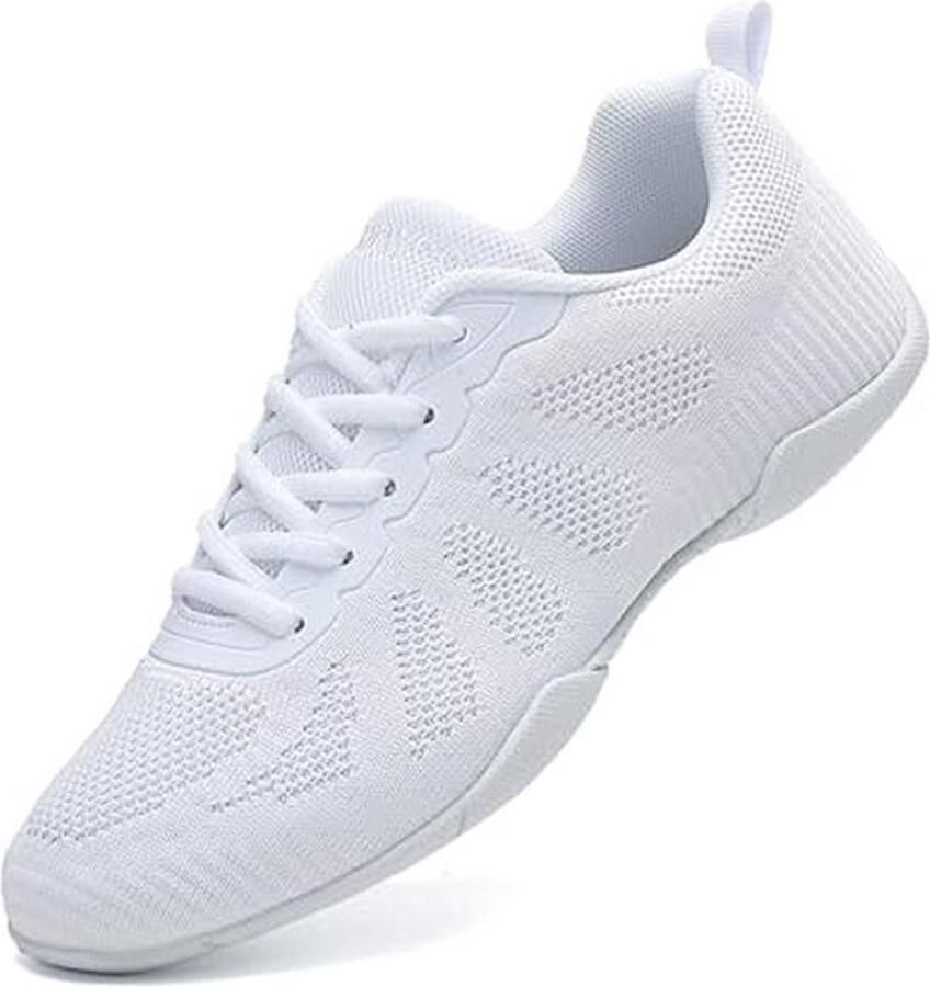 Cheerleading Schoenen voor Dames en Meisjes Witte Danssneakers voor Yoga Training en Aerobics