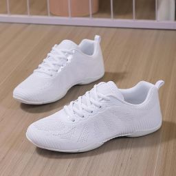 Cheerleading-schoenen voor dames jazz yoga trainingsschoenen meisjes cheerleadingschoenen dansschoenen gymnastiek outdoor sportschoenen gymschoenen veterschoenen