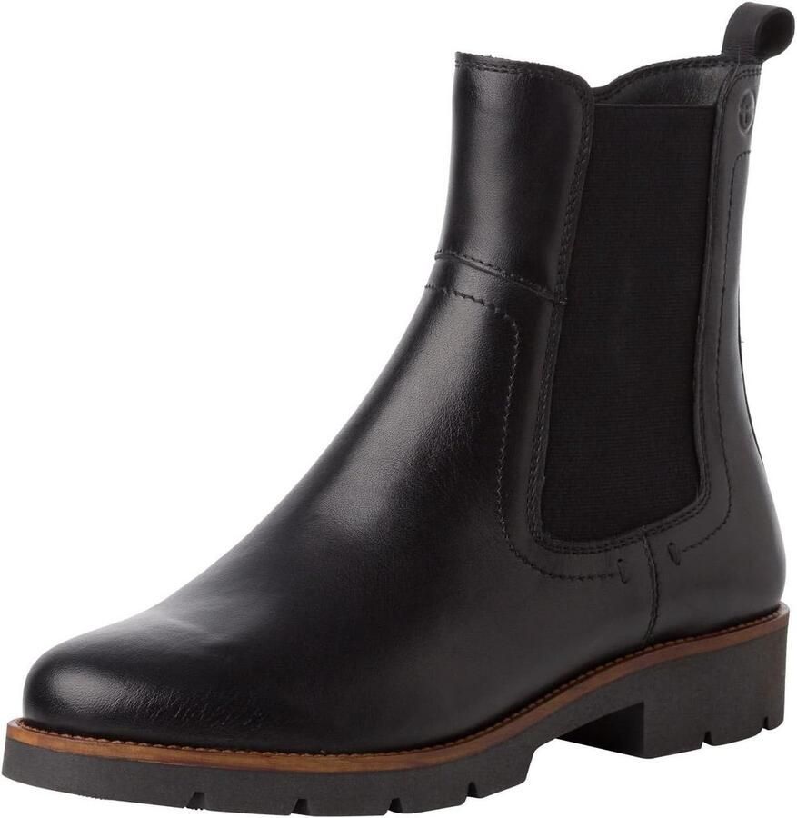 Chelsea Boots Dames Zwart Synthetisch met Comfort Voering en Uitneembaar Voetbed