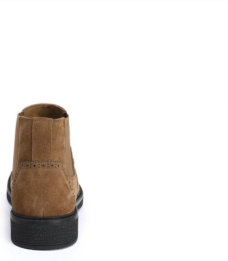 Chelsea enkellaars heren suède leer slip-on comfortabel wandelen ShopVlot