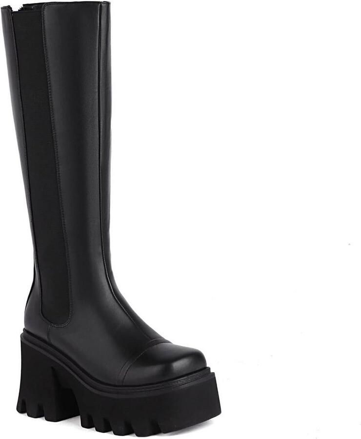 Chelsea laarzen dames winter plateau warm elastisch